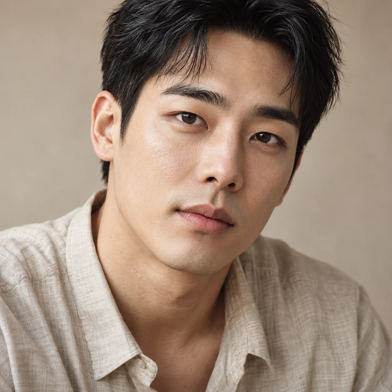 남자눈썹의 결과 형태를 설명하는 AI 디자인 참고 이미지